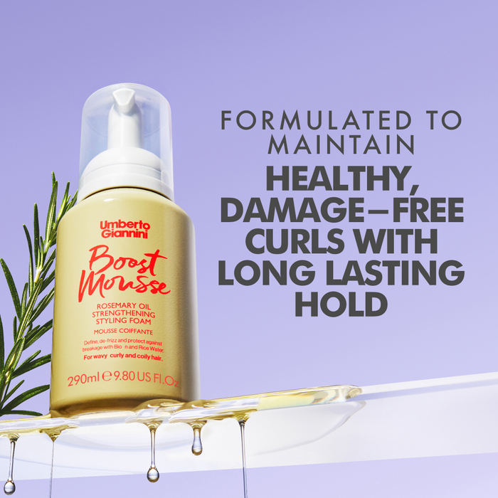Umberto Giannini Boost Mousse Rosemary Oil Strengthening Styling Foam 290ml