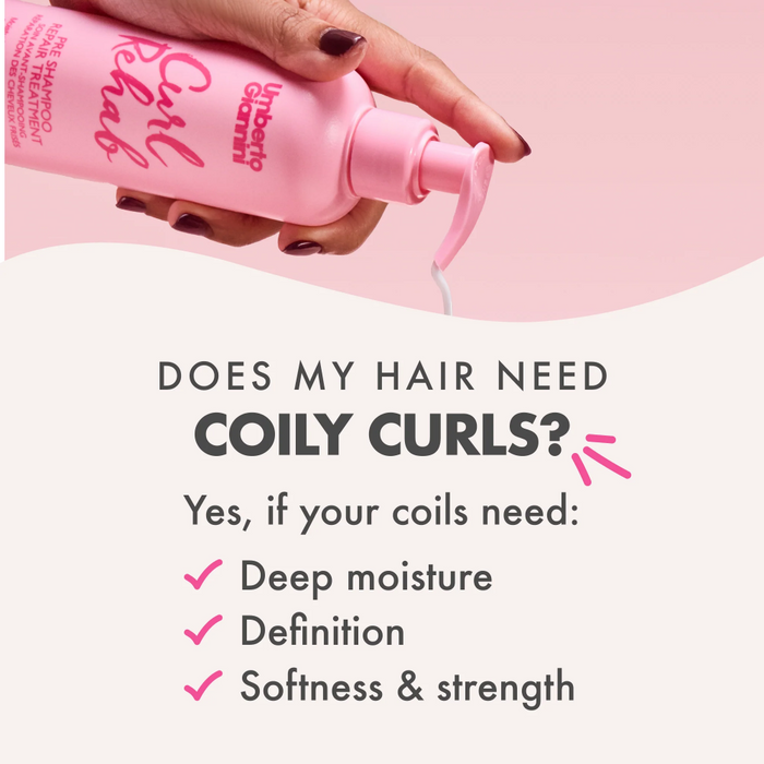 Umberto Giannini Curl Rehab Pre-Shampoo Repair Treatment 250ml