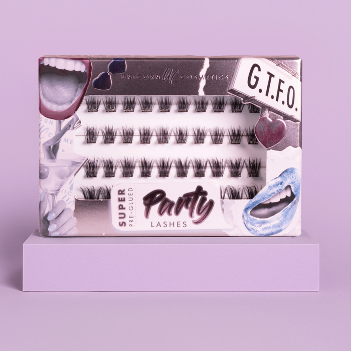 Unicorn Cosmetics G.T.F.O Super Pre-Glued Party Lashes
