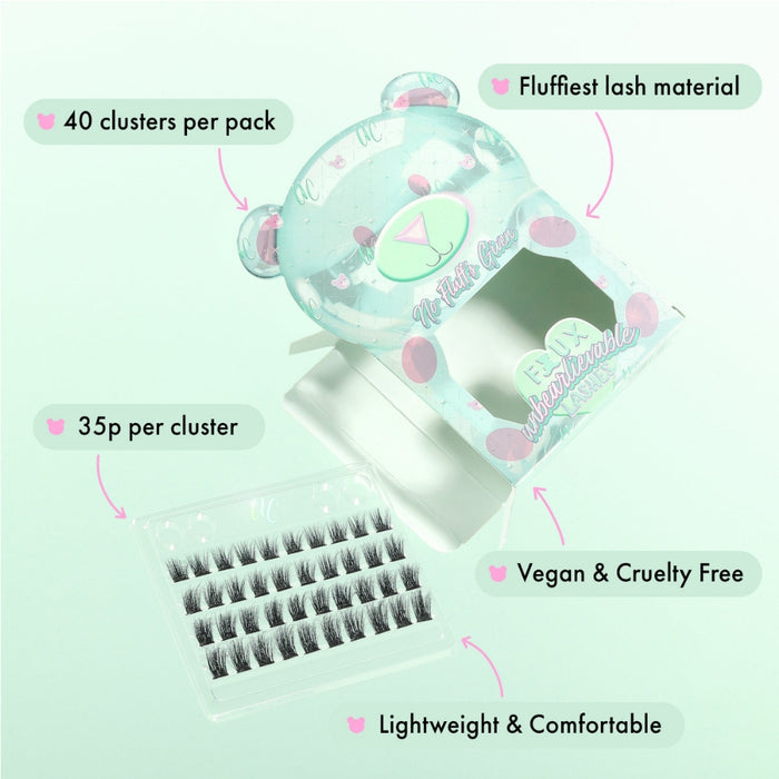 Unicorn Cosmetics No Fluffs Given Unbearlievable DIY Individual Lash Clusters Black