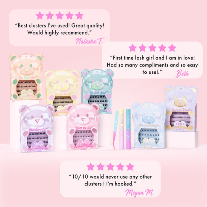 Unicorn Cosmetics Shut The Fluff Up Unbearlievable DIY Individual Lash Clusters Black