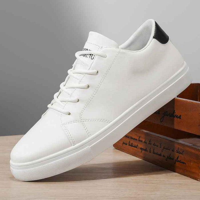 Unisex Casual Sporty Lace-Up Flat PU Loafers