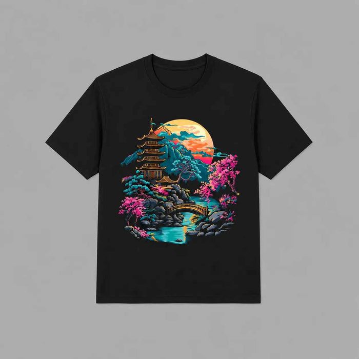 Unisex Loose Printed Round-Neck Short-Sleeve T-Shirt