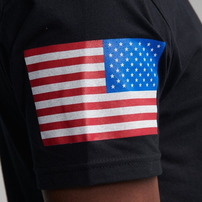 Grunt Style USA Flag Basic T-Shirts - Black - 3 Pack