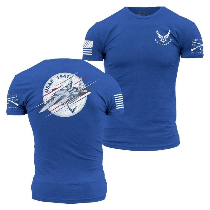 Grunt Style USAF - F-15 Fury T-Shirt - Royal