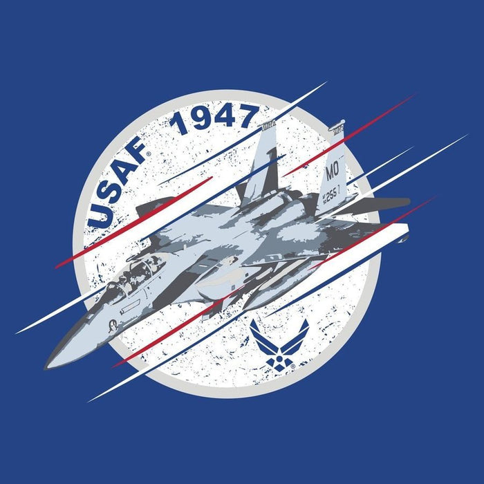 Grunt Style USAF - F-15 Fury T-Shirt - Royal