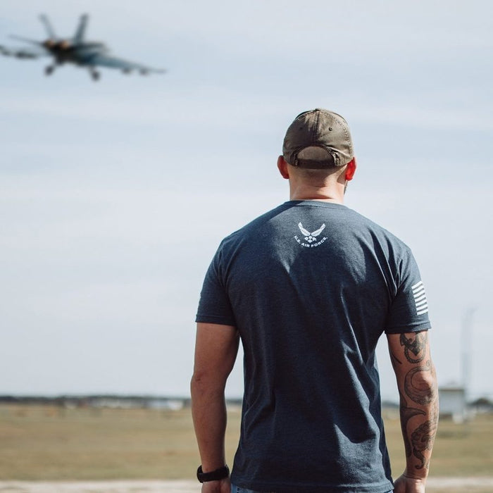Grunt Style USAF - Ride The Lightning T-Shirt - Midnight Navy