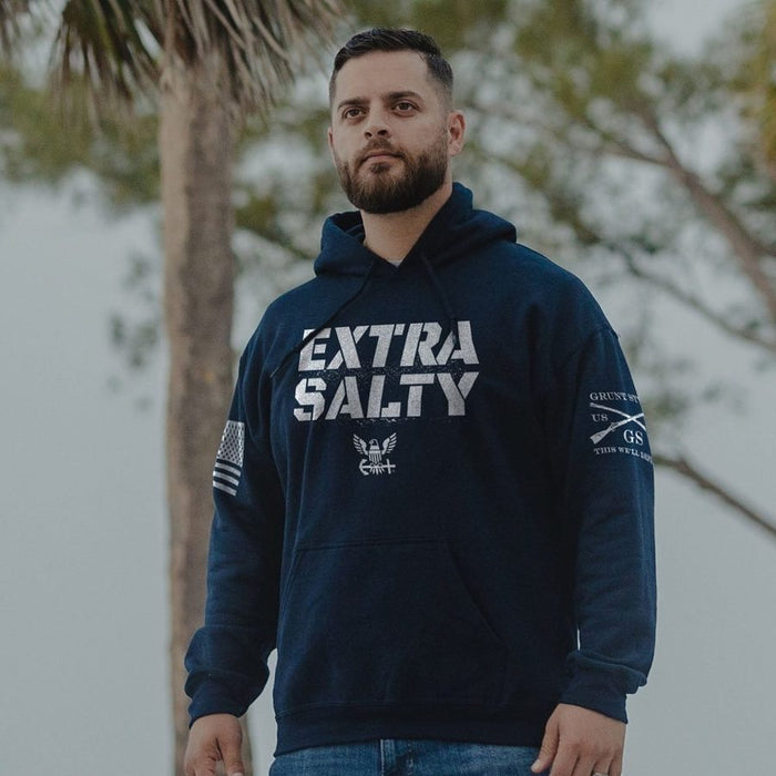 USN - Extra Salty Hoodie - Navy