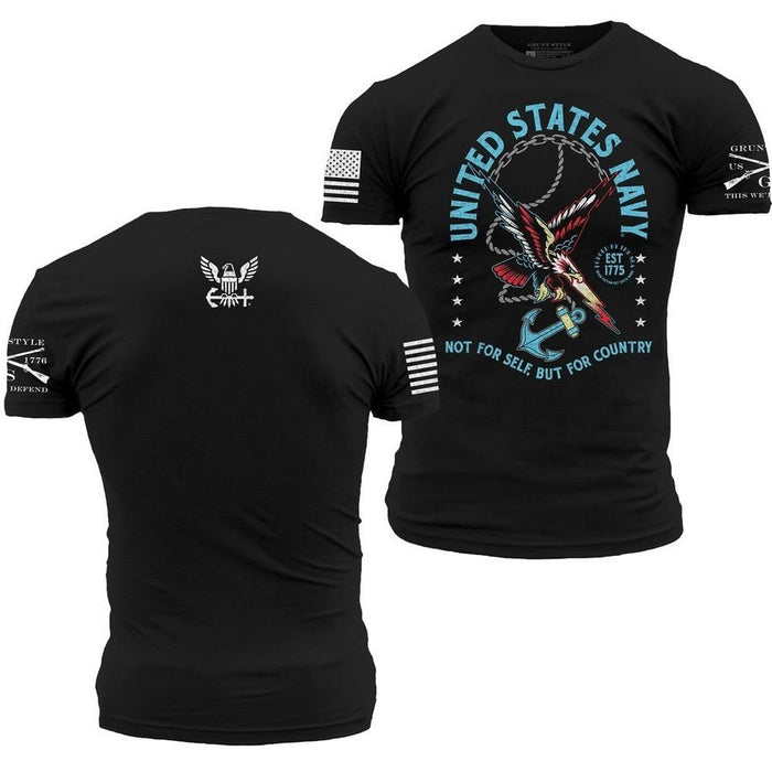 USN - For Country T-Shirt - Black