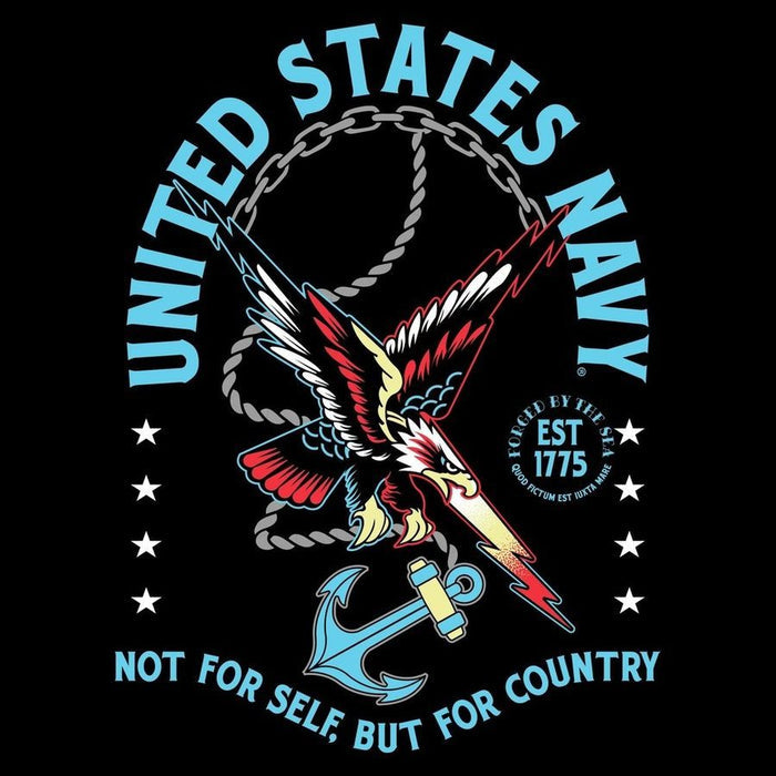 USN - For Country T-Shirt - Black