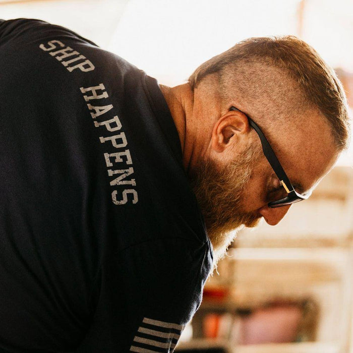 Men's Graphic T-Shirt USN - Ship Happens 2.0 | Grunt Style