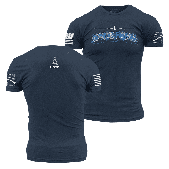 Grunt Style USSF - Space Force T-Shirt - Midnight Navy Tops