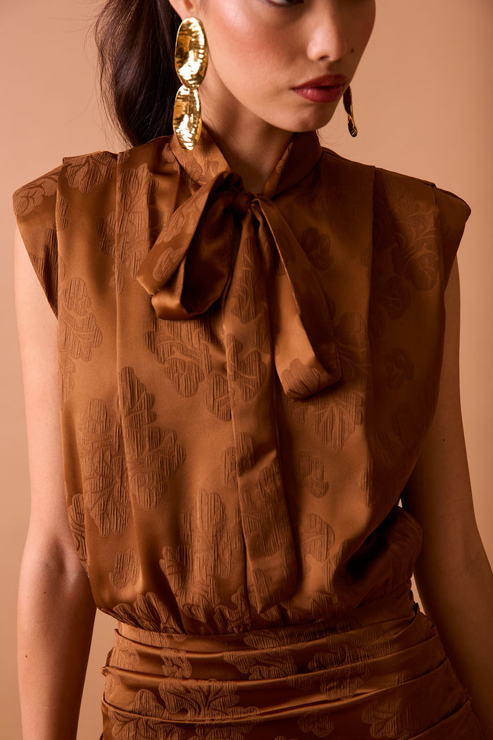 VESTIDO MARTINA MARRON