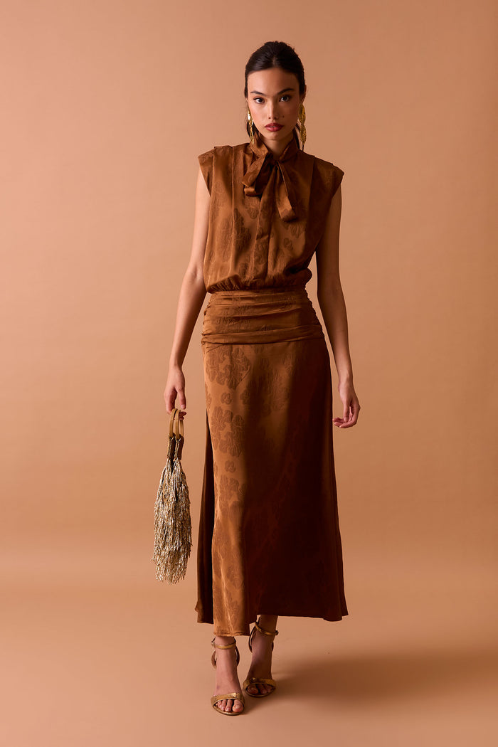 VESTIDO MARTINAMARRÓN