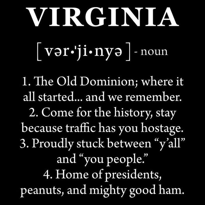 Grunt Style Virginia Defined T-Shirt - Black artwork