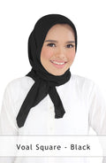 Voal Square in Jetblack