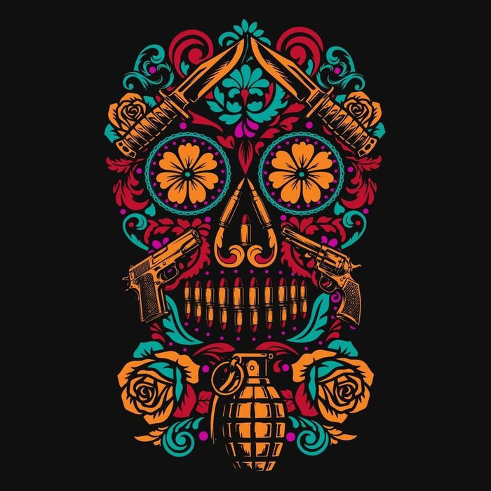 Warriors Calavera Hoodie - Black