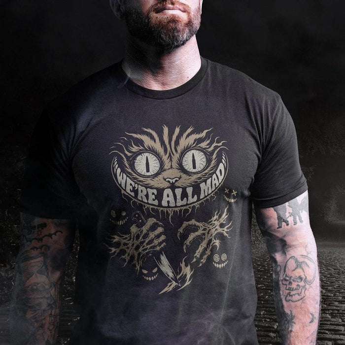 We're All Mad T-Shirt - Black