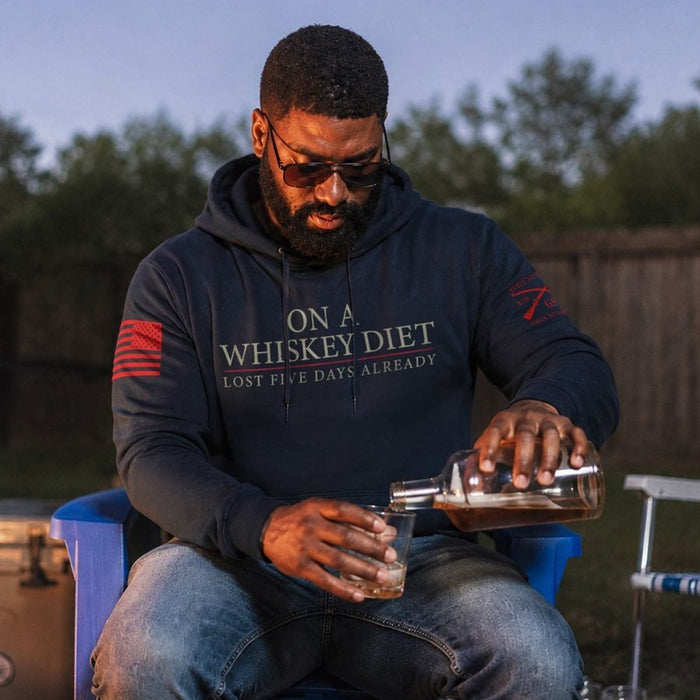 Whiskey Diet Hoodie - Navy