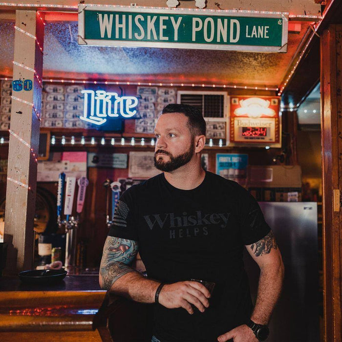 Funny Drinking Shirts - Whiskey Helps