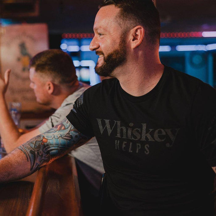 Whiskey Helps Graphic Alcohol T-Shirt