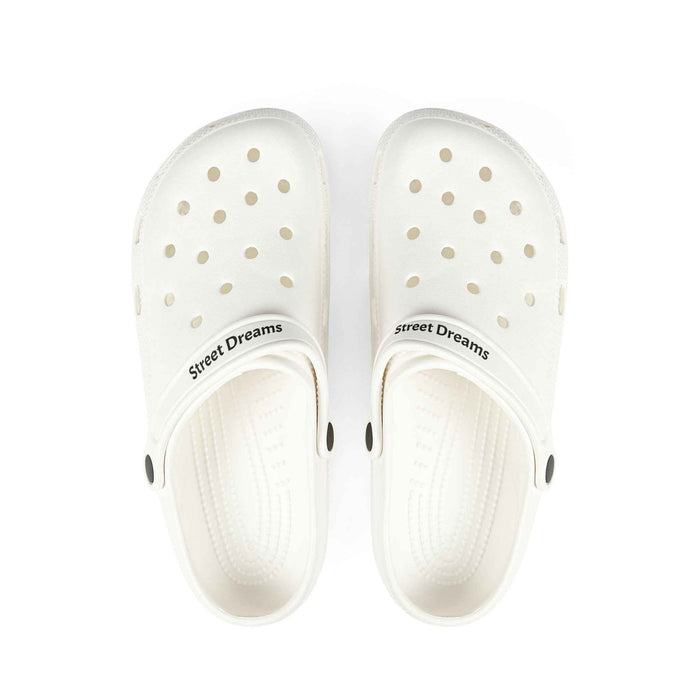 White EVA Foam Clogs — 'Street Dreams' Comfort Garden Shoes - JSM-Street Dreams