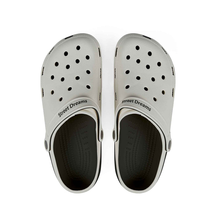 White EVA Foam Clogs — 'Street Dreams' Comfort Garden Shoes - JSM-Street Dreams