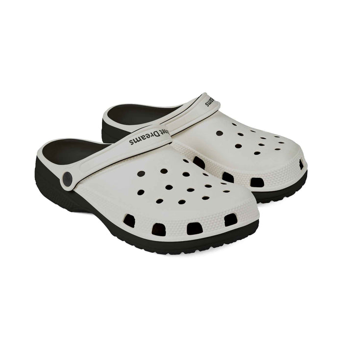 White EVA Foam Clogs — 'Street Dreams' Comfort Garden Shoes - JSM-Street Dreams