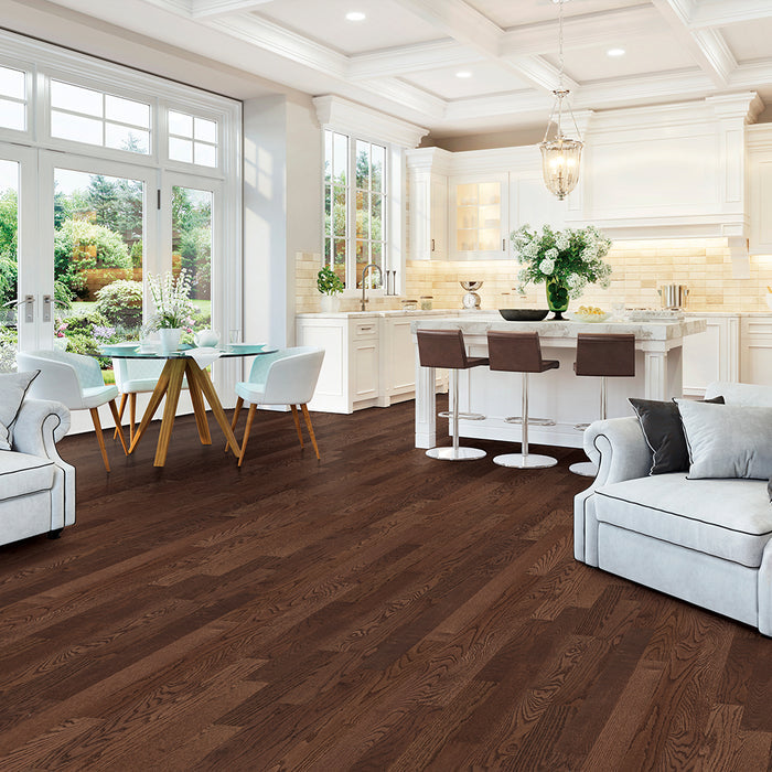 Wire Brushed Oak Bark 3/4 in. T x 4 in. W x Random Length Solid Hardwood Flooring (16 sq. ft. / case)