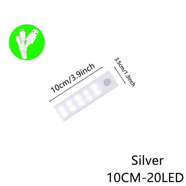 Silver 10CM / 3 Color Modes Lamp