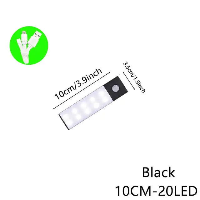 Black 10CM / 3 Color Modes Lamp