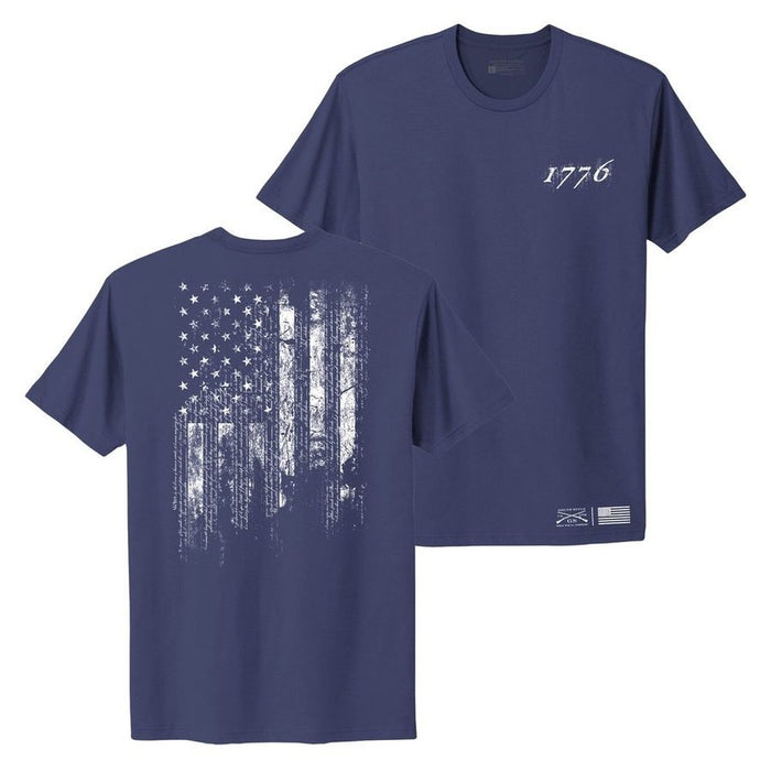 Grunt Style Women's 1776 Flag Boyfriend Fit T-Shirt - Future Dusk T-Shirt