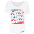 Grunt Style Women's America F*ck Yeah Slouchy Fit T-Shirt - White T-Shirt