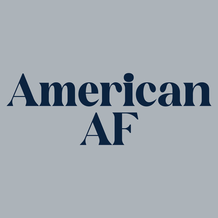 Women's American AF V-Neck T-Shirt - Heather Gray-artwork