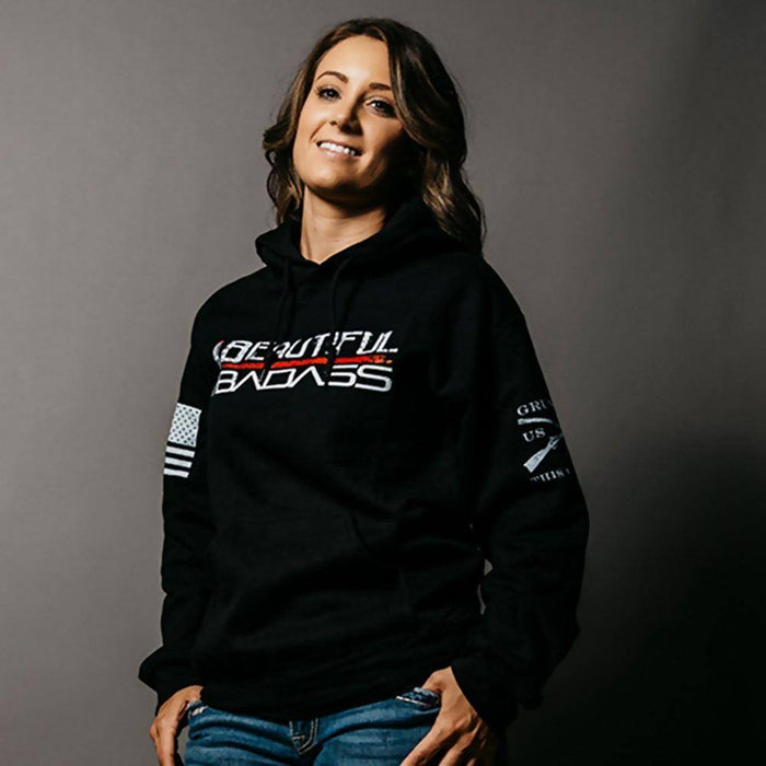 Beautiful Badass Graphic Hoodie for Women | Grunt Style