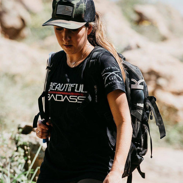Women's Graphic Tee Beautiful Badass | Grunt Style