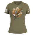 Grunt Style Women's Death From Above Slim Fit T-Shirt - Military Green T-Shirt