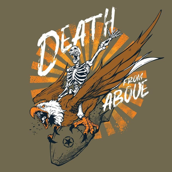 Grunt Style Women's Death From Above Slim Fit T-Shirt - Military Green artwork