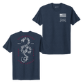 Women's Even Divided Boyfriend Fit T-Shirt - Midnight Navy