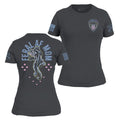 Grunt Style Women's Feral AF Mom Slim Fit T-Shirt - Heavy Metal T-Shirt