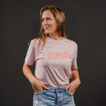Grunt Style Women's Feral Boyfriend Fit T-Shirt - Light Pink