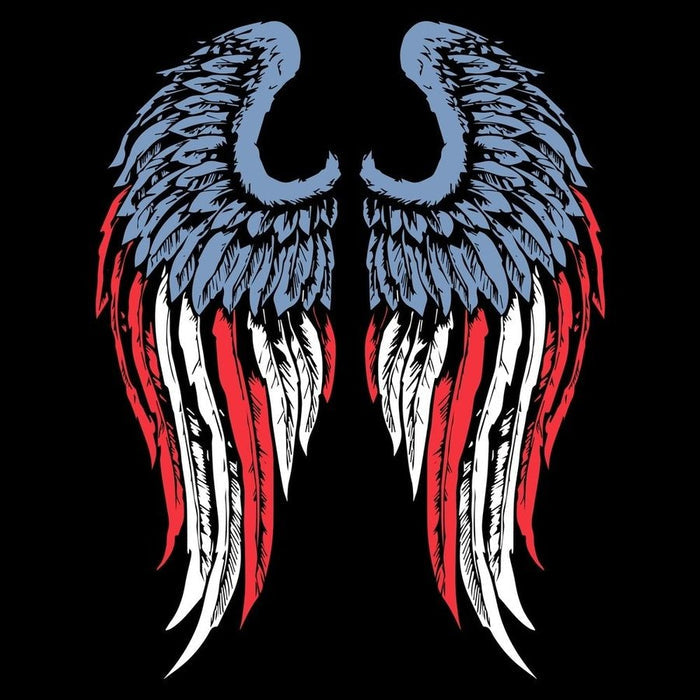 Women's Freedom Angel Hoodie - Black