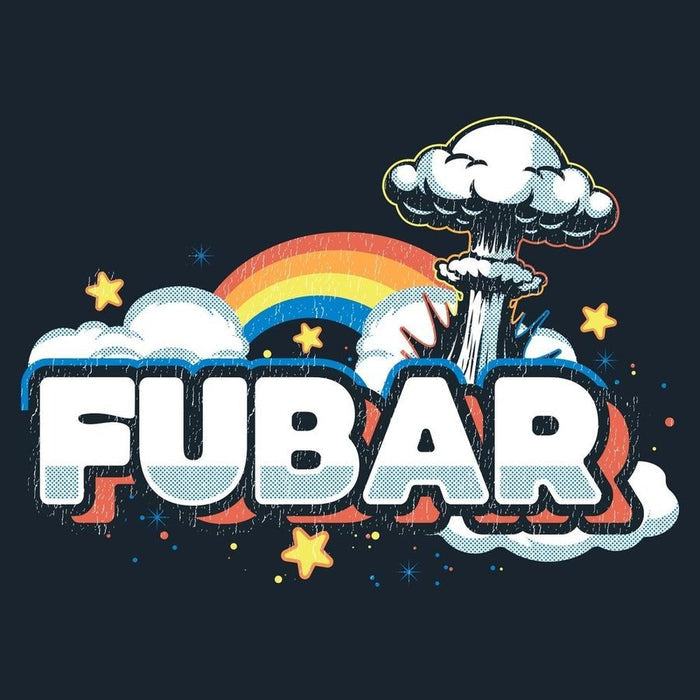 Grunt Style Women's FUBAR Boyfriend Fit T-Shirt - Midnight Navy artwork
