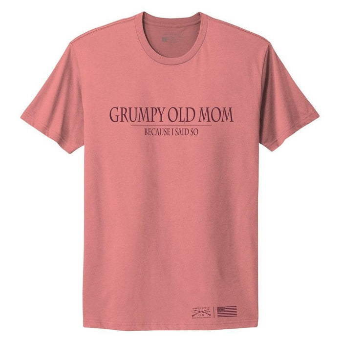 Grunt Style Women's Grumpy Old Mom Boyfriend Fit T-Shirt - Heather Mauve T-Shirt