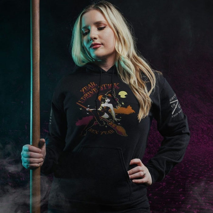 Women's I Drive Stick Hoodie - Black