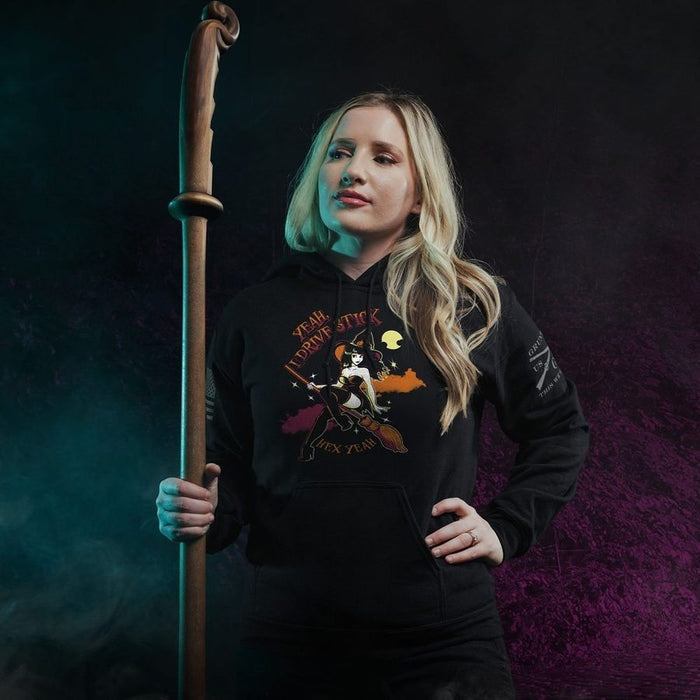 Women's I Drive Stick Hoodie - Black