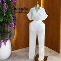 Women’s Lapel Short-Sleeve Top & Pleated Pants Set – Summer 2026
