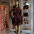 Women’s Light Luxury Lace Slim-Fit Short Dress – Party Style 2026
