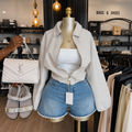 Women’s Loose Lapel Short Jacket Top – Summer 2026