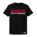 Women's Mom Hard Boyfriend Fit T-Shirt - Black
